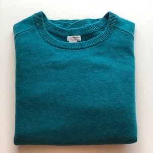 Pine Tree Green 🌲 Cashmere Sweater Split Hem